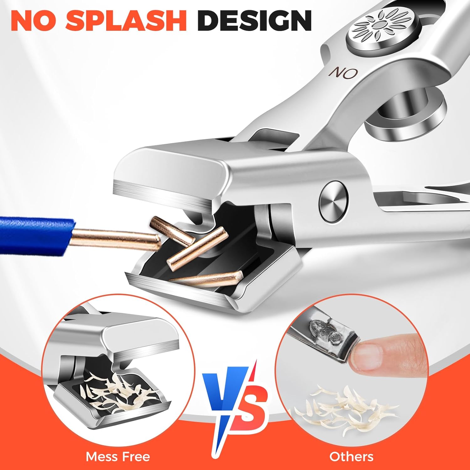 Durable Toenail Clippers with Catcher for Thick Nails and Extended Grip - Image 2