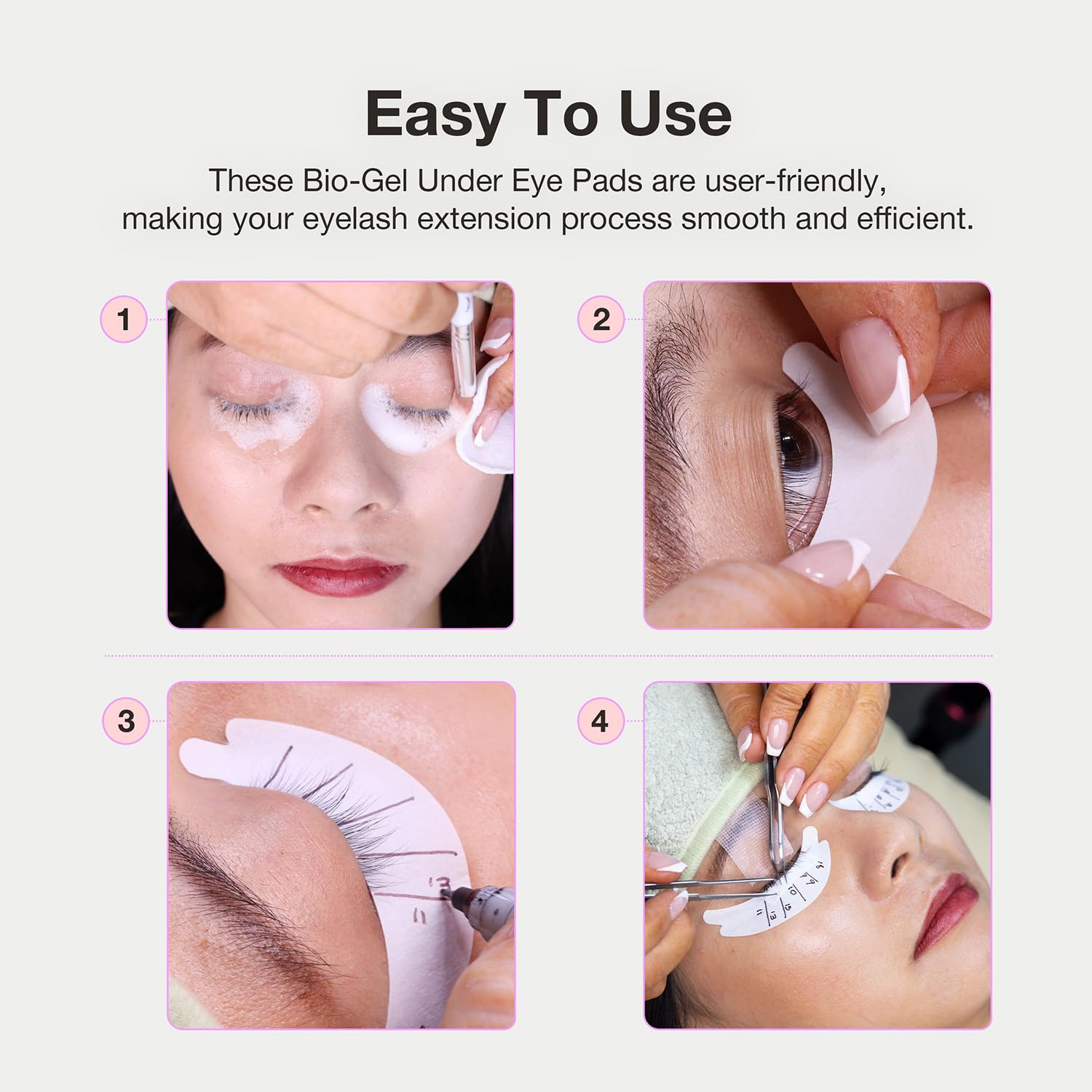 Curacoro Biogel Soft Eye Pads for Lash Extensions, Sensitive Skin, 10 Pairs - Image 7