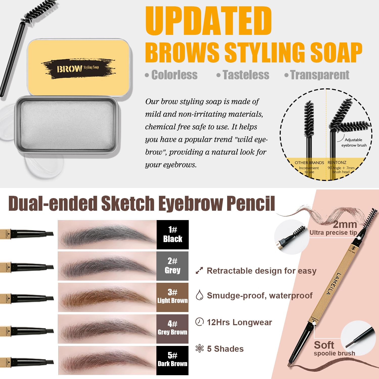All-in-One Makeup Kit with 12 Eyeshadows, Foundation, Lipsticks, Mascara, and More - New - Image 6