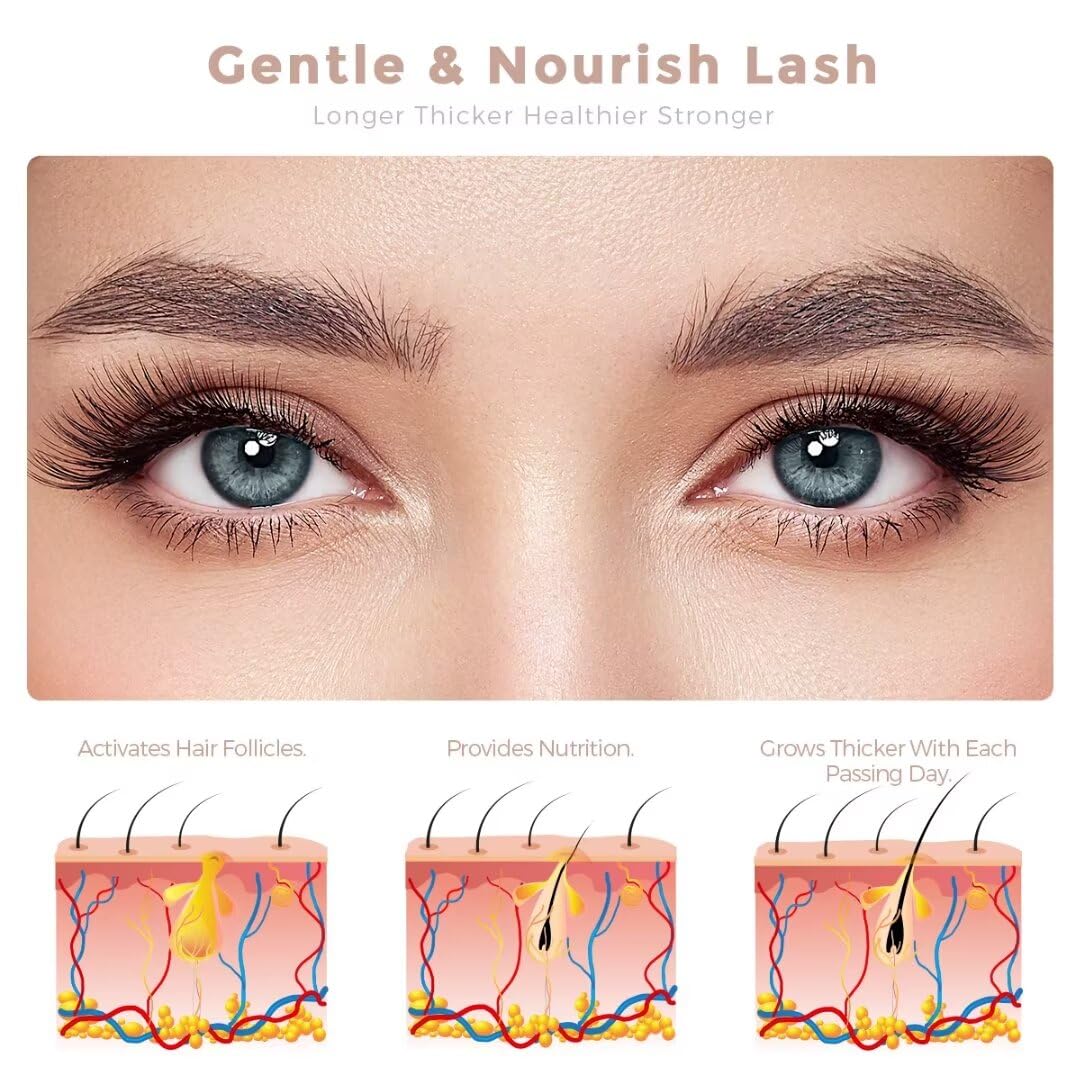 Nourishing Eyelash Growth Serum for Fuller Longer Lashes, Cruelty-Free Formula, 10ml Size - Image 7
