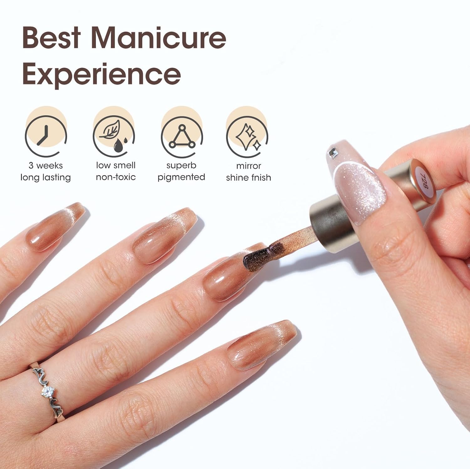 GELLEN 6-Color Cat Eye Gel Nail Polish Kit with Magnet, 10ml Bottles, Salon Quality - Image 7