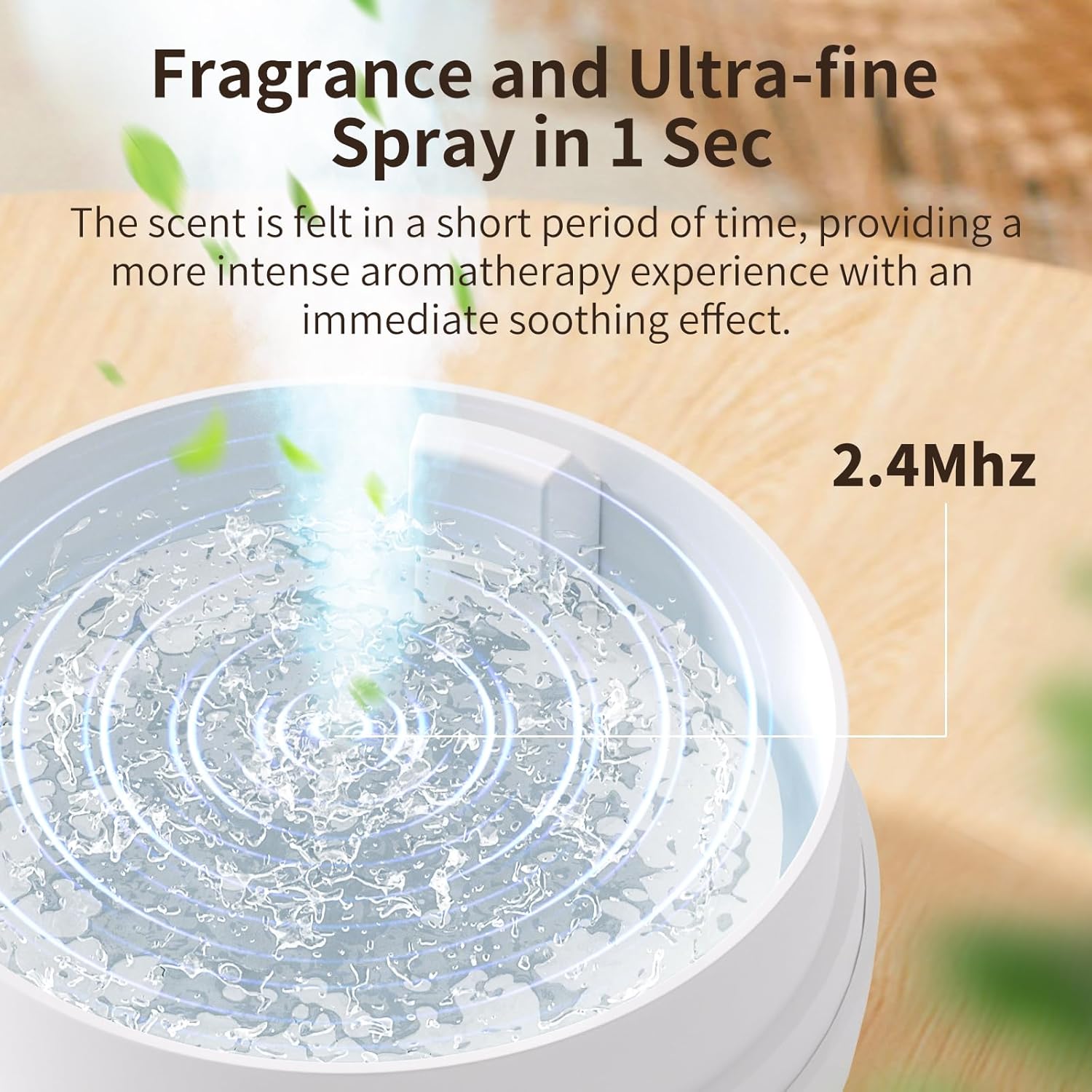 Milky White Essential Oil Diffuser Humidifier 500ml Large Room 7 LED Colors Timer Auto-Off - Image 5