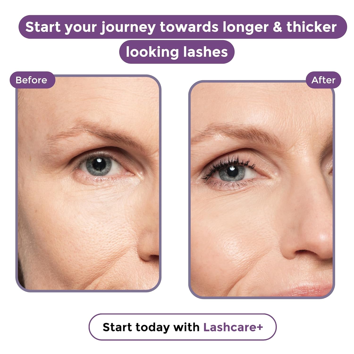 LashCare+ Sensitive Eyes Eyelash Enhancing Serum 1mL for Thicker Lashes - Image 7