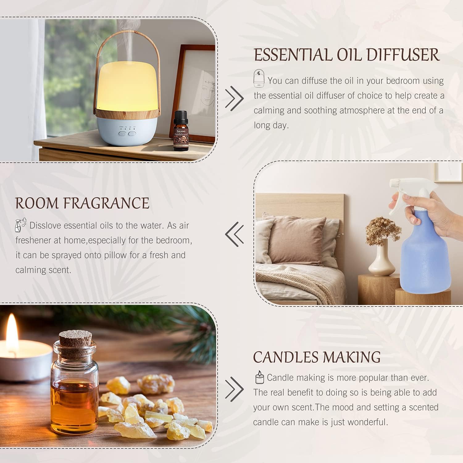 Woody Essential Oils Set for Candle Making and Men's Fragrances, 6 Unique Scents Included - Image 5