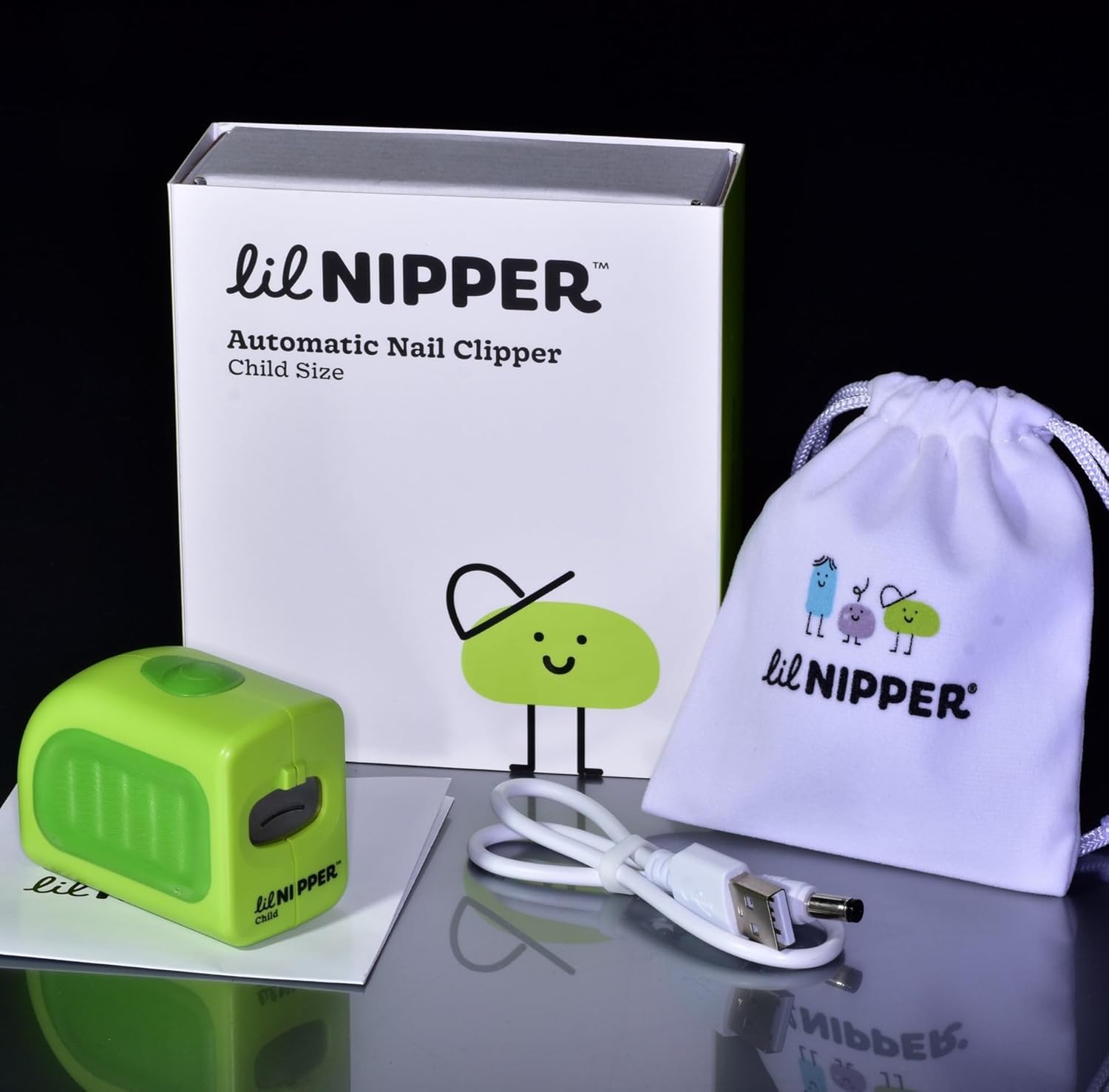 Lil Nipper Electric Nail Clipper with Catcher - Safe Kids Nail Clipper, Baby Nail Care
