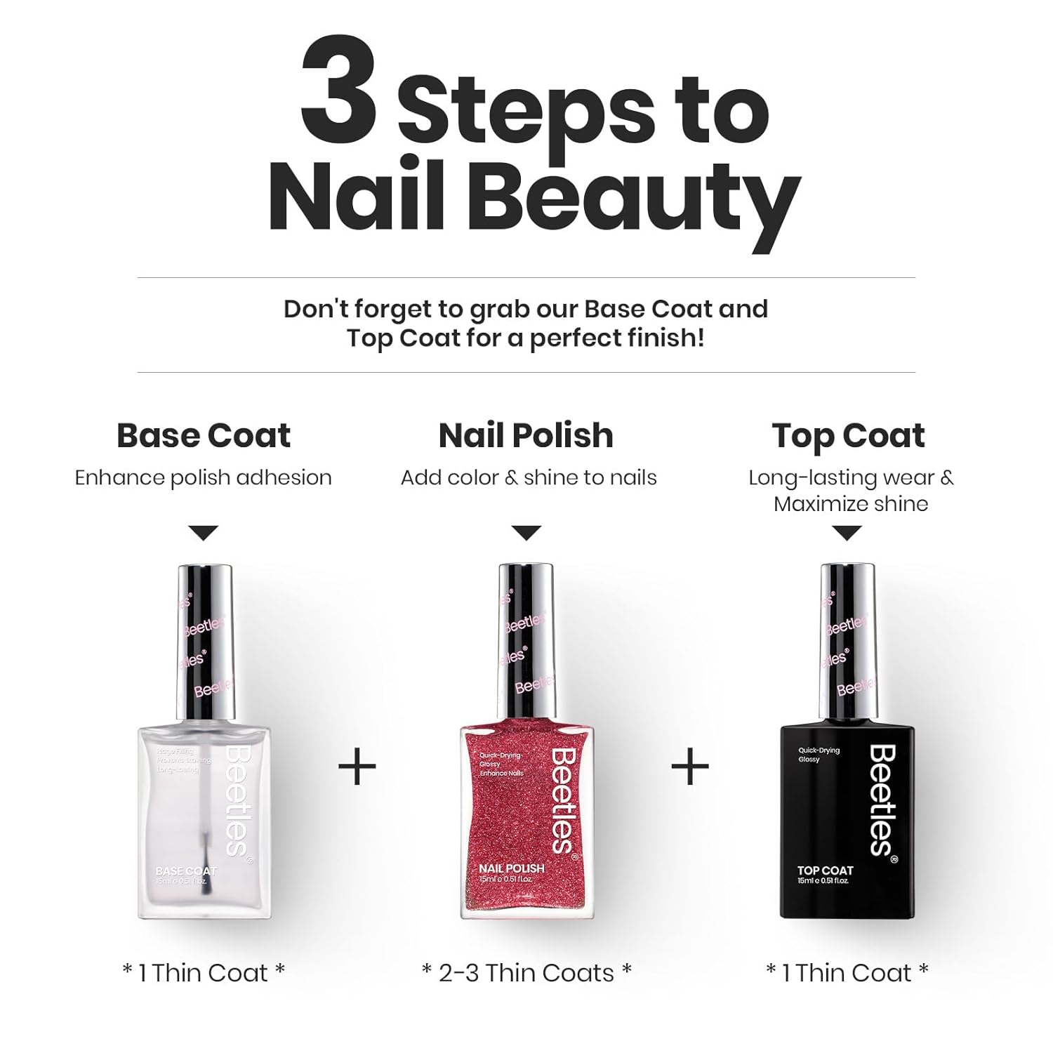6 Color Glitter Nail Polish Set Quick Dry Natural Elegant Lacquer for Women - Image 7