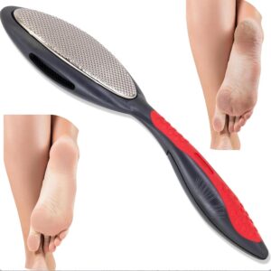 Made in Germany Double Sided Metal Foot File - Stainless Steel Feet Callus Remover - Feet Scrubber Dead Skin - Heel Scraper Cracked Heels Repair Professional Foot Rasp.