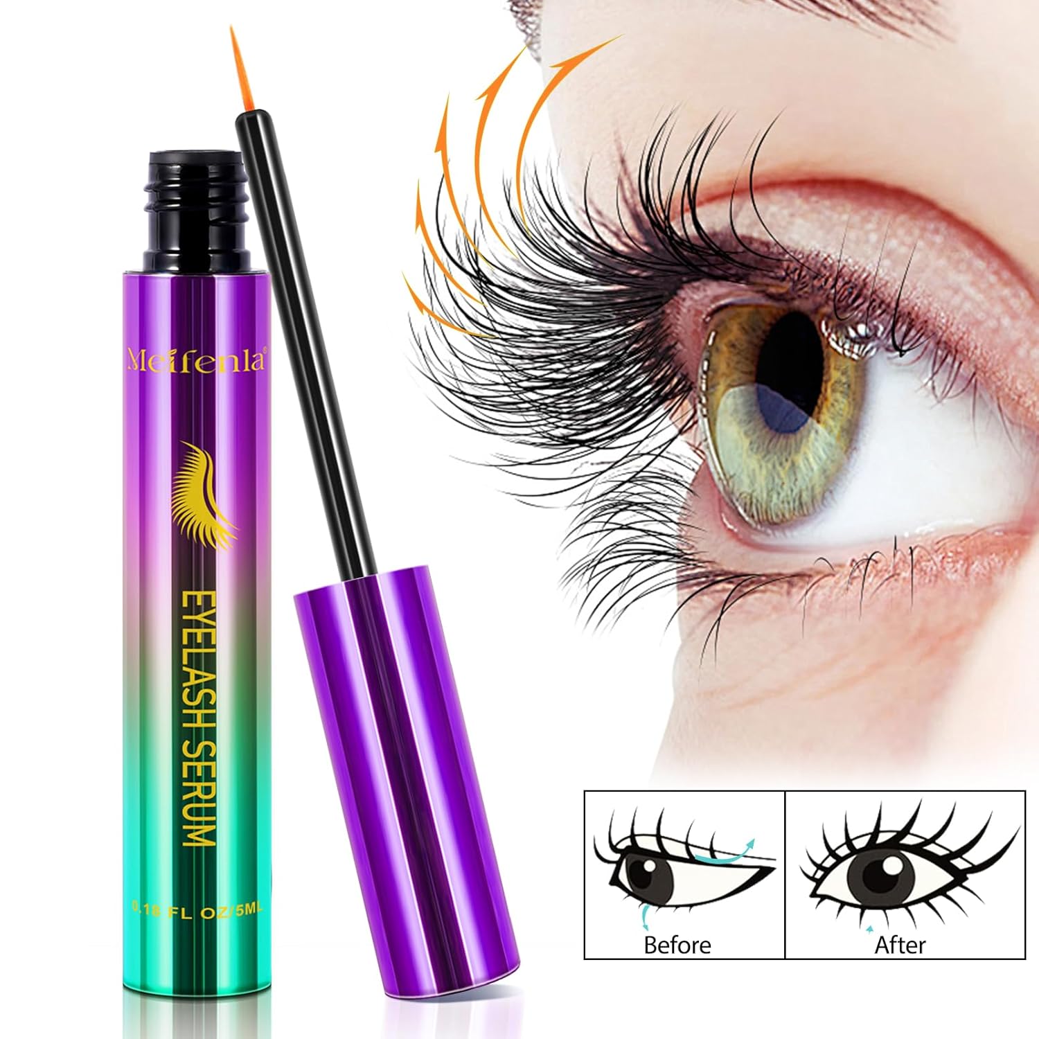 Lash Growth Serum for Thicker Fuller Longer Lashes Sensitive Eyes Gentle Formula - Image 15