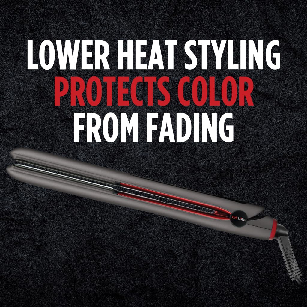 CHI Lava 2.0 Ergonomic Hair Straightener Flat Iron for Smooth Finish 1 inch plates - Image 5