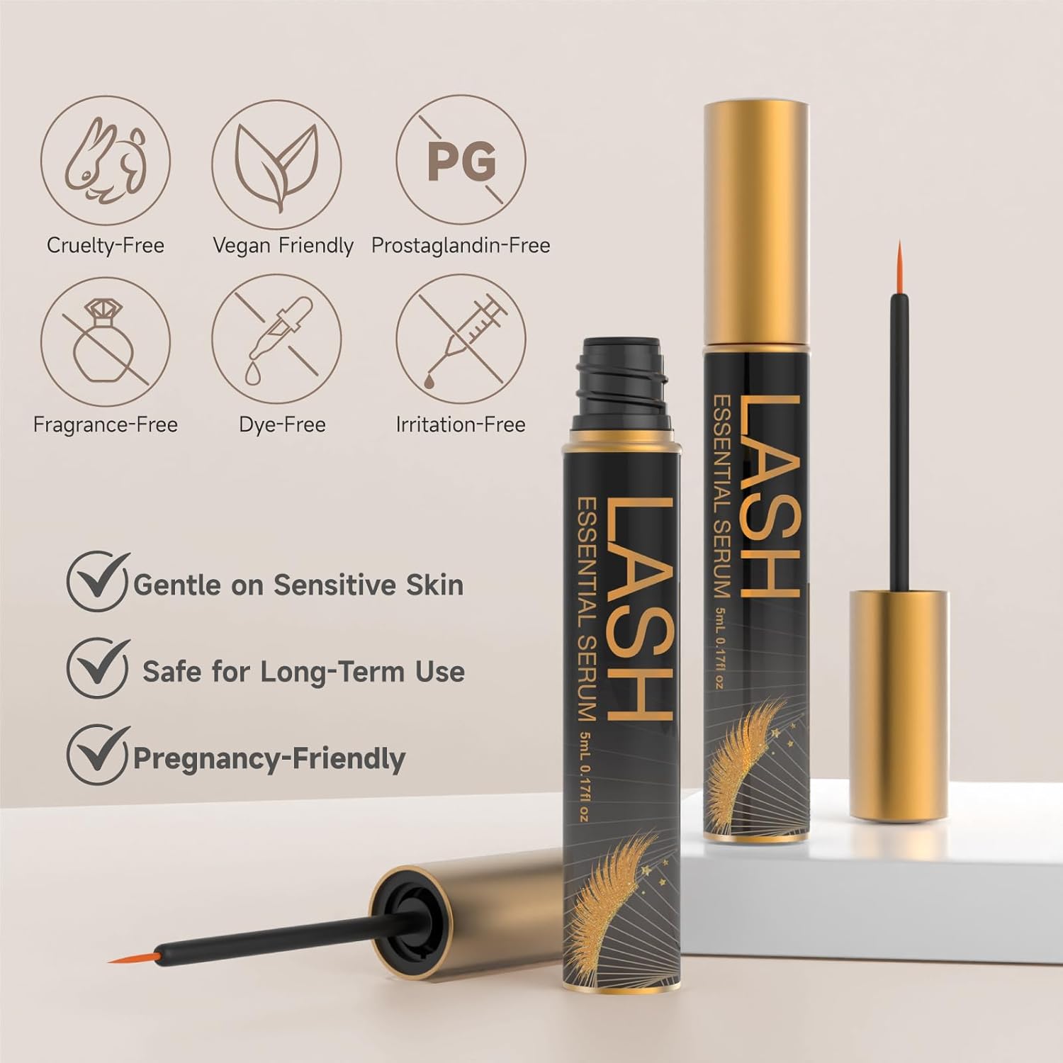 5ml Eyelash Growth Serum for Longer Thicker Lashes and Brows - Image 6