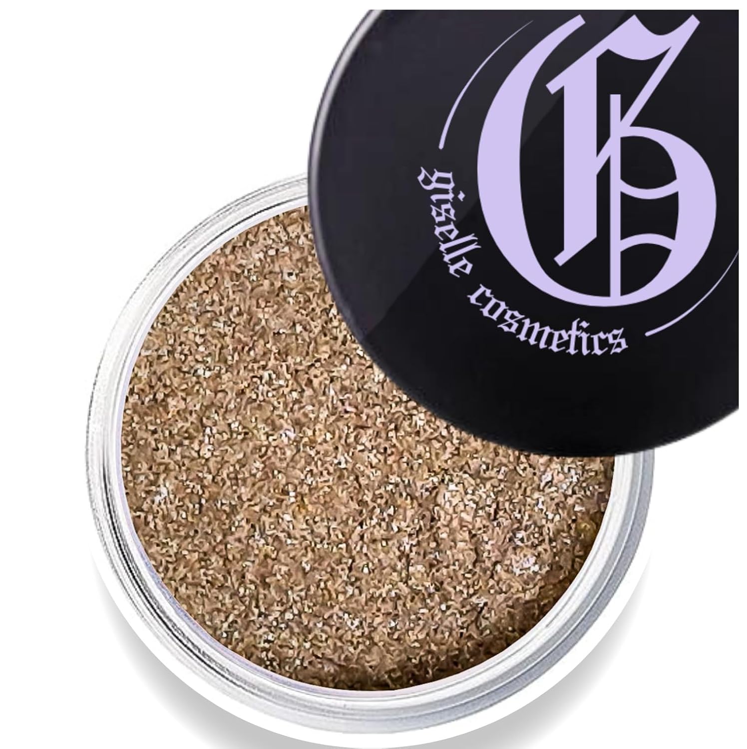Glitter Tan Mineral Eyeshadow Loose - Organic, Talc-Free Makeup Palette with Brown, Bronze, Copper & Gold Shimmer - Iridescent Eye Shadow, Highlighter Powder, Glitter Eyeshadow