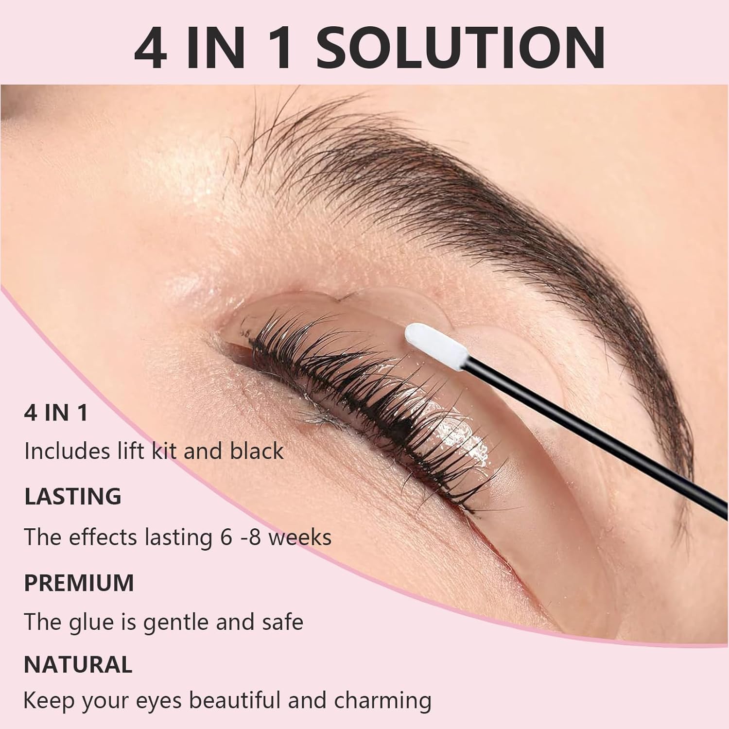 4 in 1 Black Lash Lift and Brow Lamination Kit for 6-8 Weeks Lasting Results - Image 7