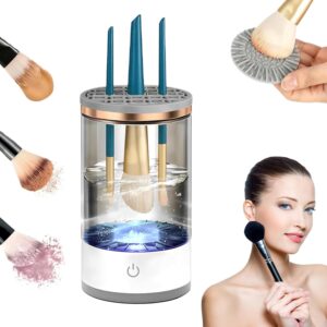 Automatic Electric Makeup Brush Cleaner,Electric Makeup Brush Cleaner ,Professional Makeup Brush Cleaning Machine,Fast & Efficient Cleaner for Brushes (black)