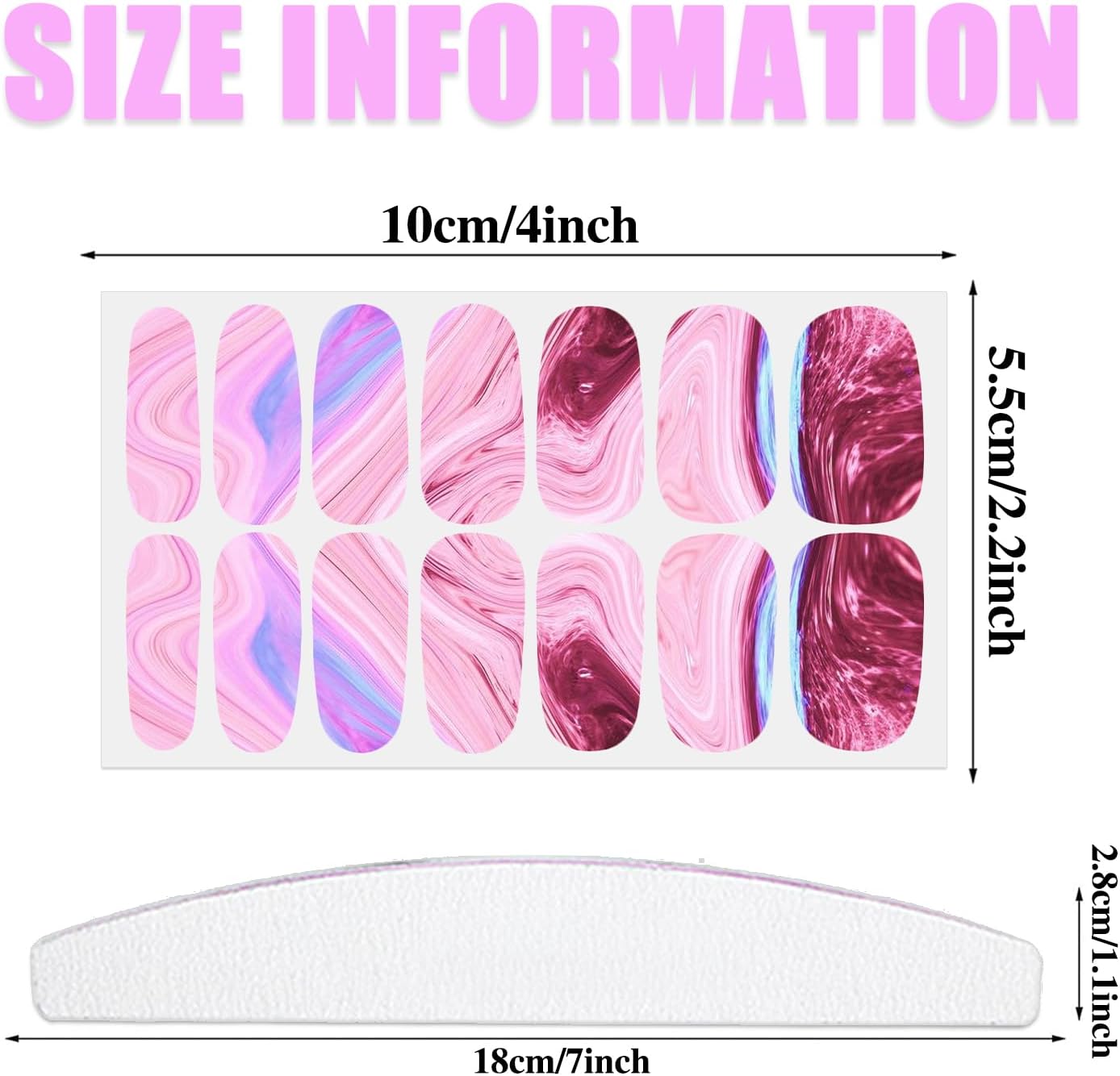 WOKOTO 16 Sheets Marble Design Nail Art Stickers for Women and Girls - Image 4