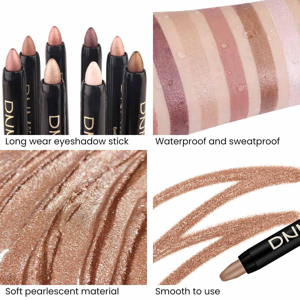 EVPCT 8 Piece Shimmer & Matte Cream Eye Shadow Stick Makeup Set for Women - Image 4