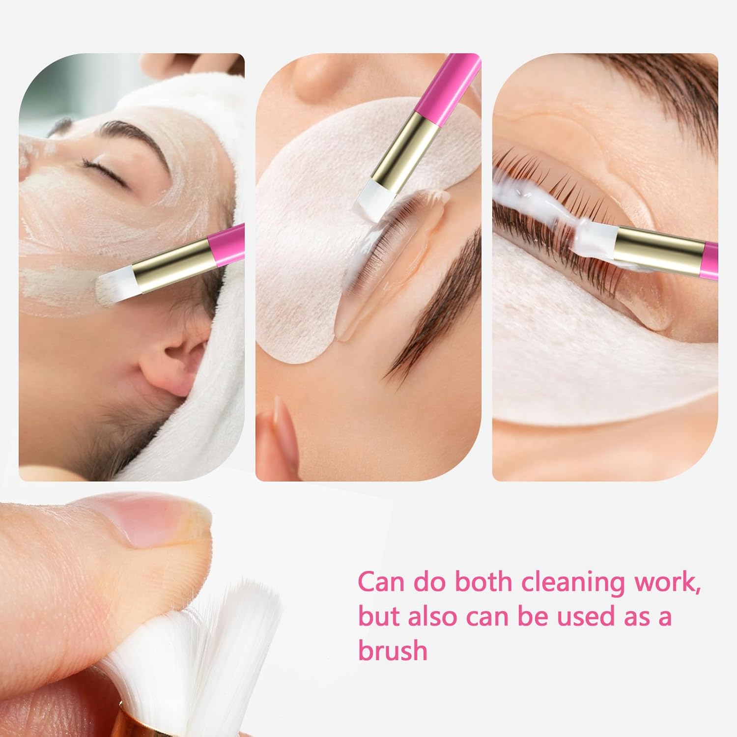 Buqikma 2.11oz Lash Shampoo Foam Cleanser Kit with Mini USB Fan - Image 6