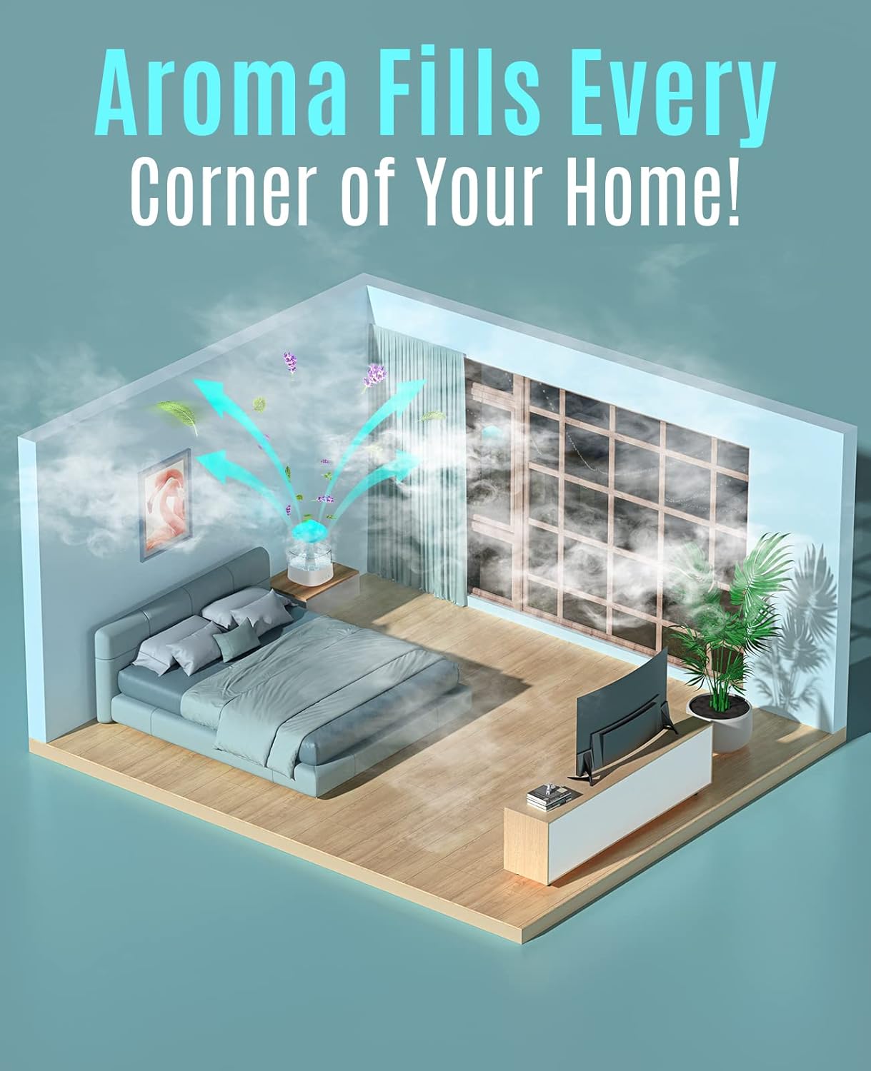 Misty Rain Cloud Humidifier with Water Drip, Mushroom Diffuser, and Soothing Sleep Sounds - Image 6