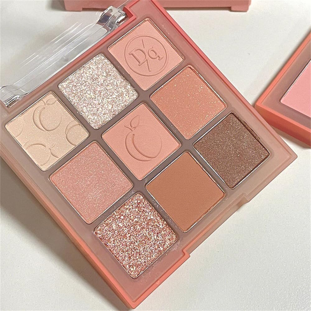9 Color Nude Gold Eyeshadow Palette 12g Matte Shimmer Waterproof High Pigment - Image 6