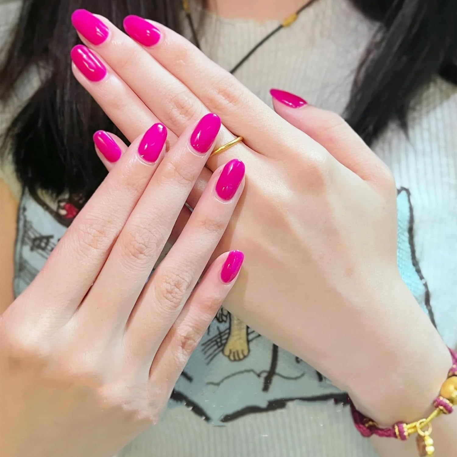 COSMOO 15ml Neon Pink Quick Dry Chip-Resistant Vegan Nail Polish Lacquer - Image 5