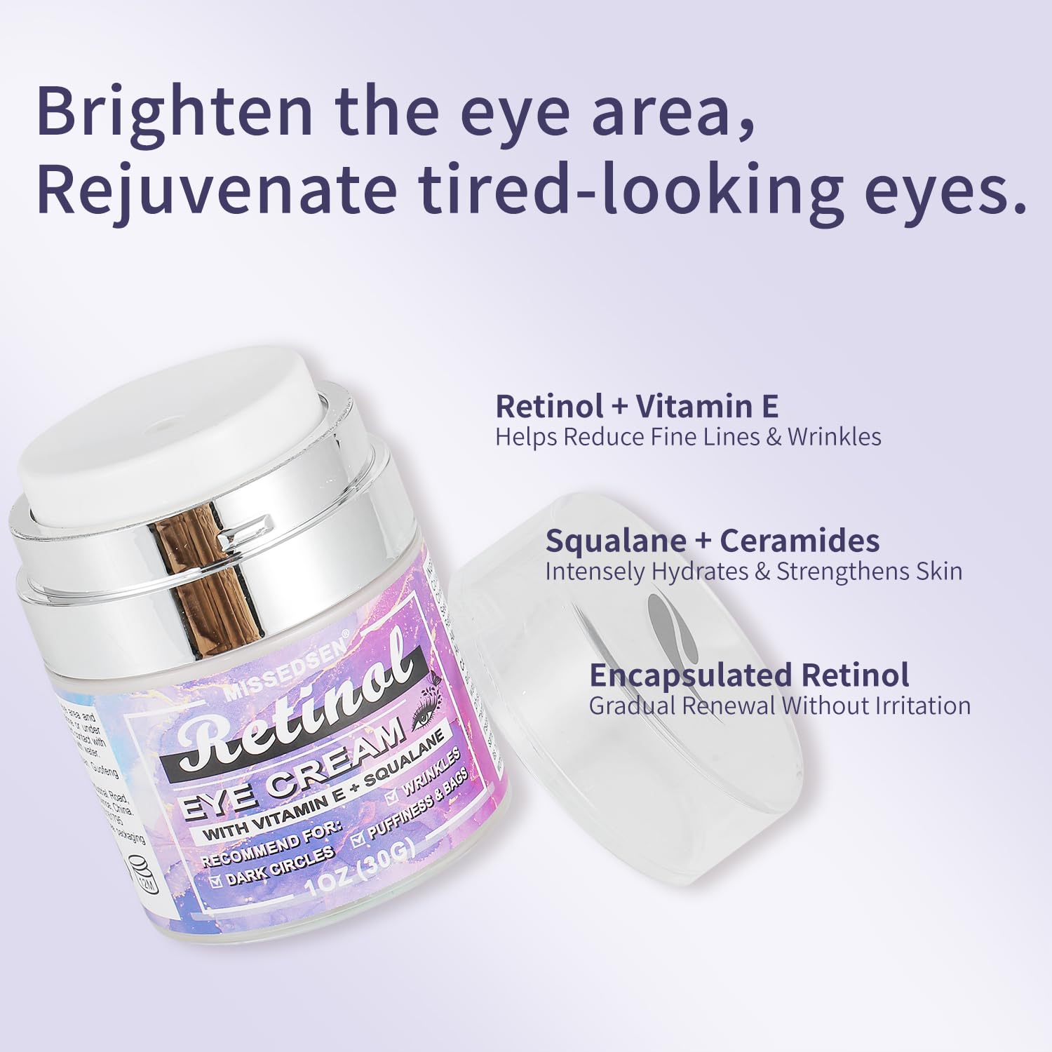 Retinol Vitamin C Anti-Aging Eye Cream and Serum Set for Sensitive Skin 30g 8ml - Image 8