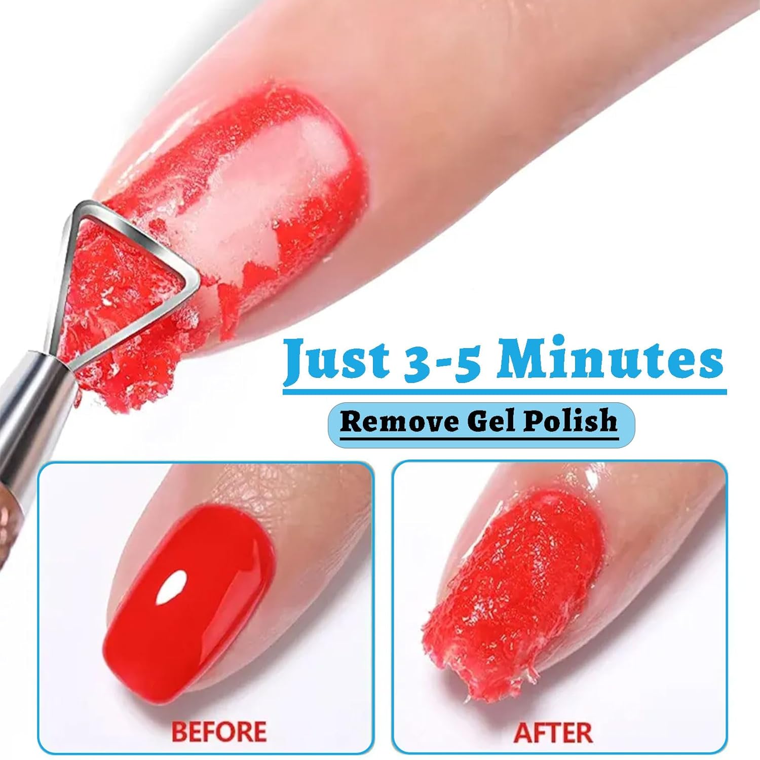 LOUINSTIC 120ml Professional Gel Nail Polish Remover Kit Quick Easy Application - Image 2