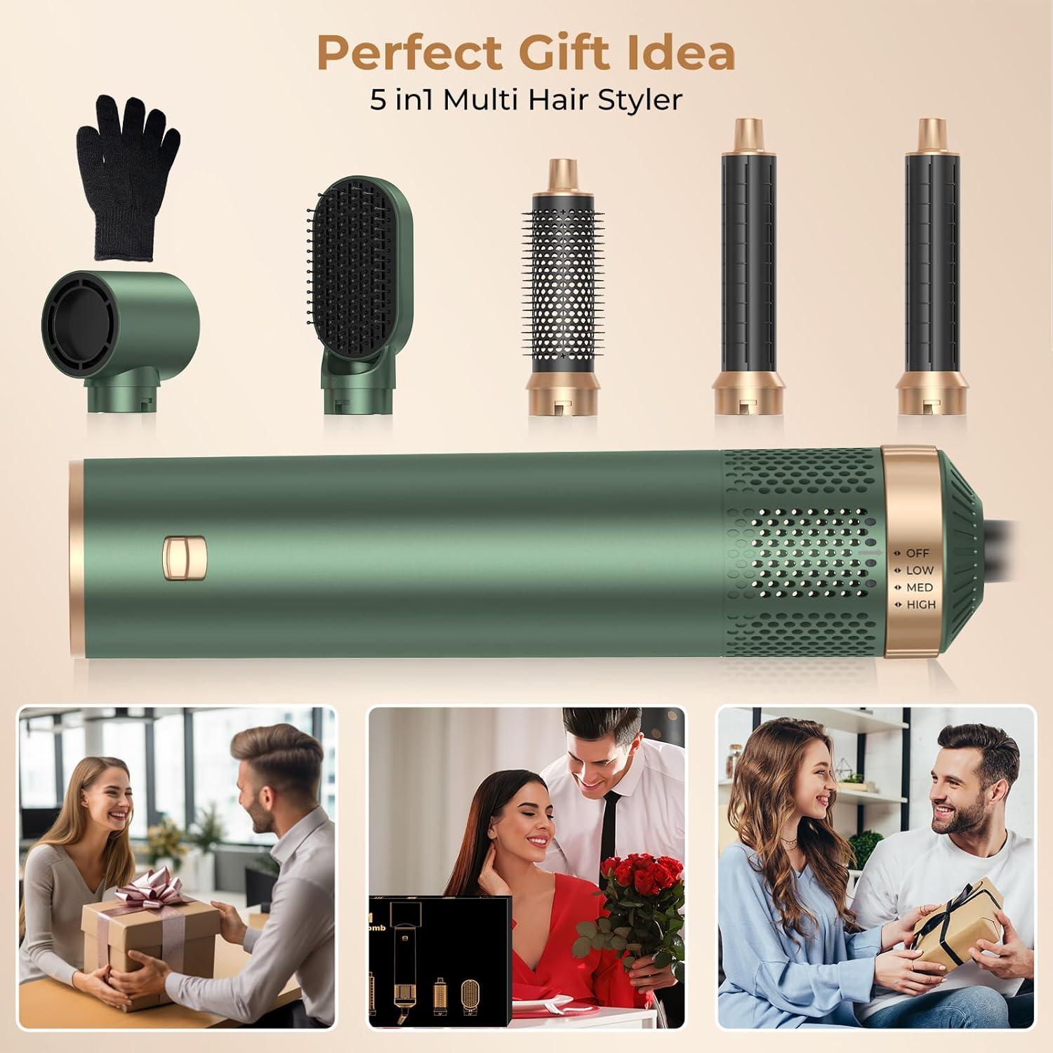 5-in-1 Blow Dryer Brush Kit with Negative Ion Technology for Silky Smooth Hair - Image 6