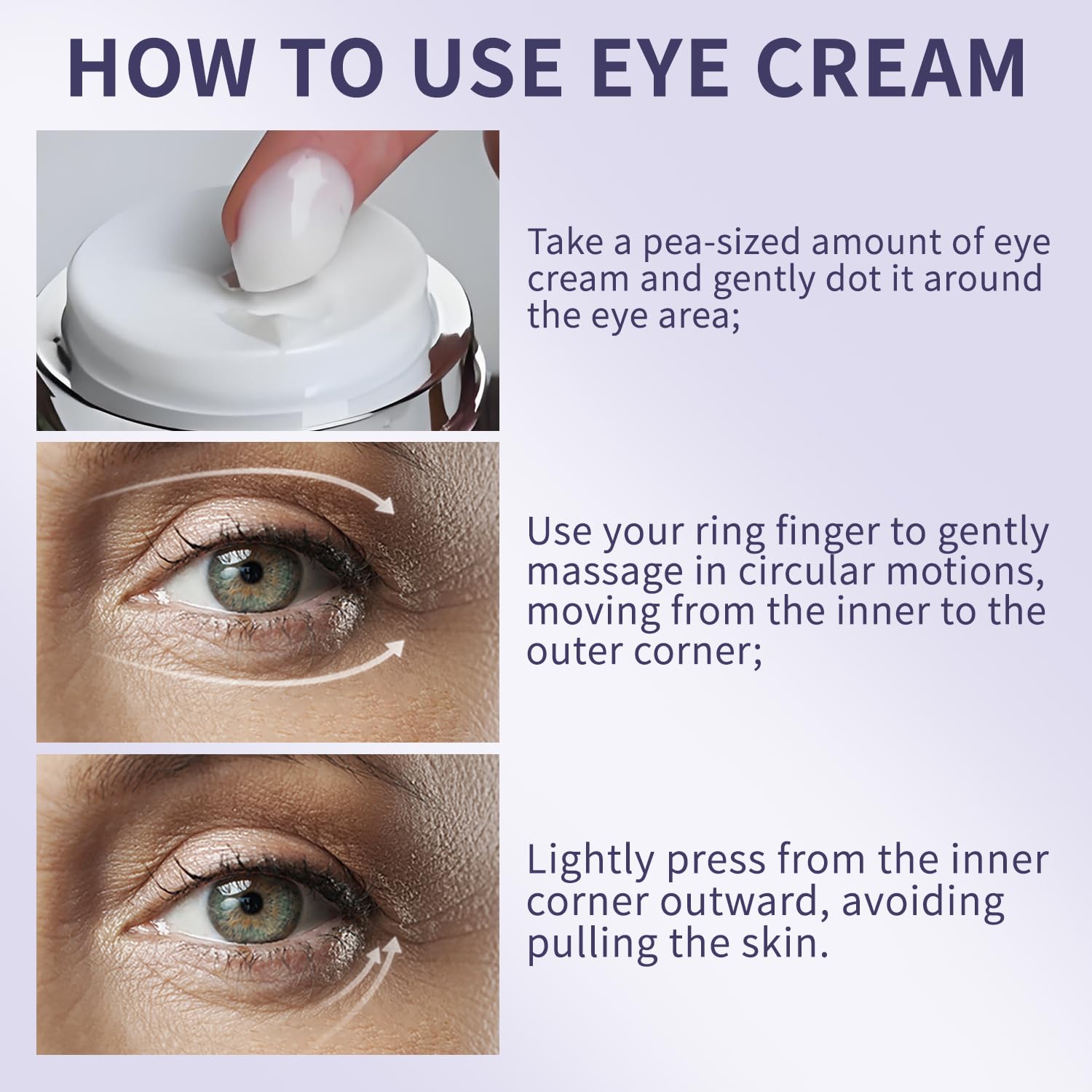Retinol Vitamin C Anti-Aging Eye Cream and Serum Set for Sensitive Skin 30g 8ml - Image 7