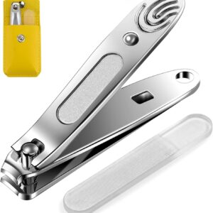 Kids Nail Clippers,Small Jaw Baby Nail Clippers,Safety Child Nail Clipper,Infant Nail Clippers,Baby Nail Trimmer with Nano Nail File (Yellow)