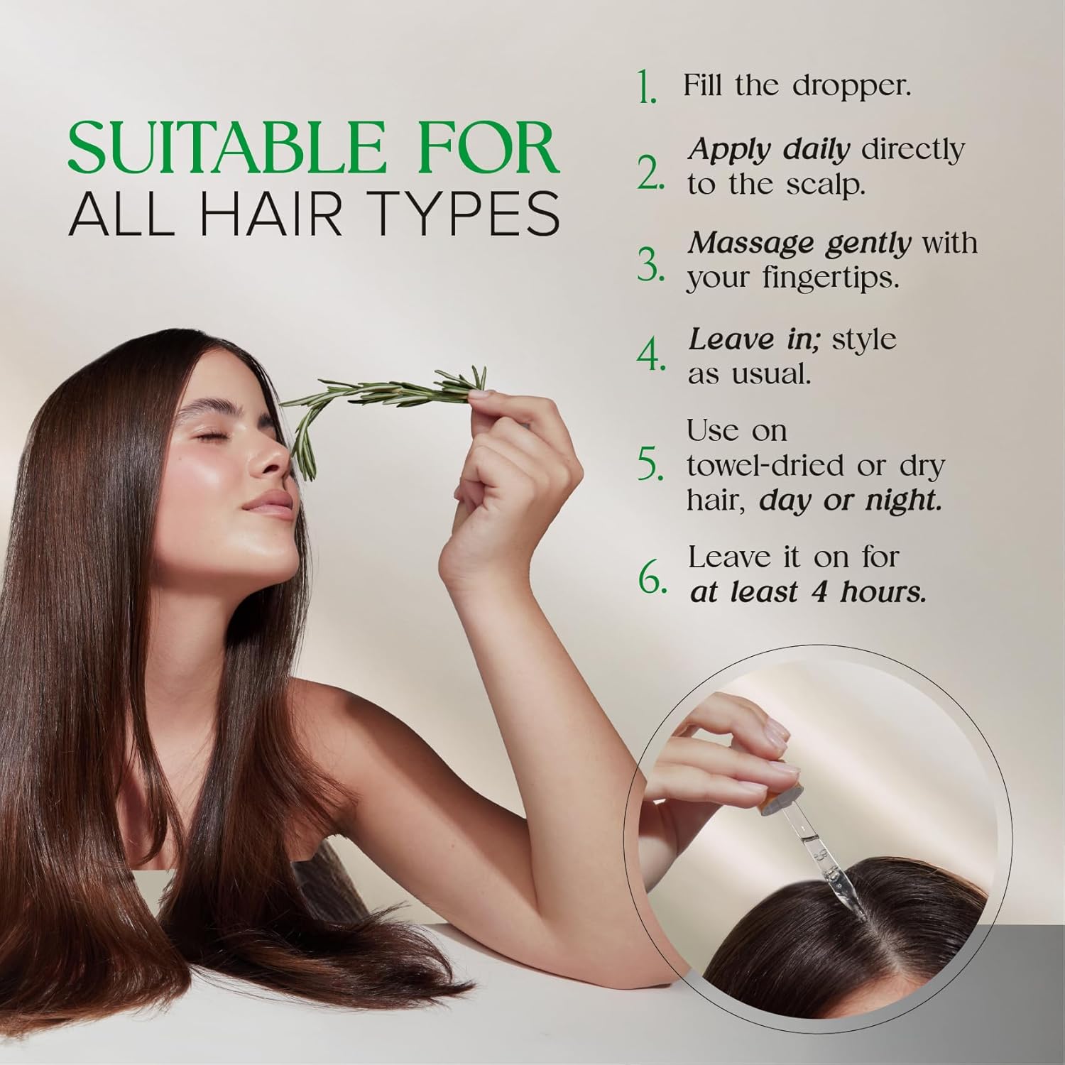 Rosemary Amla Hair Growth Serum for Women 2 Pack 1 Oz Each Non-Greasy Scalp Treatment - Image 6