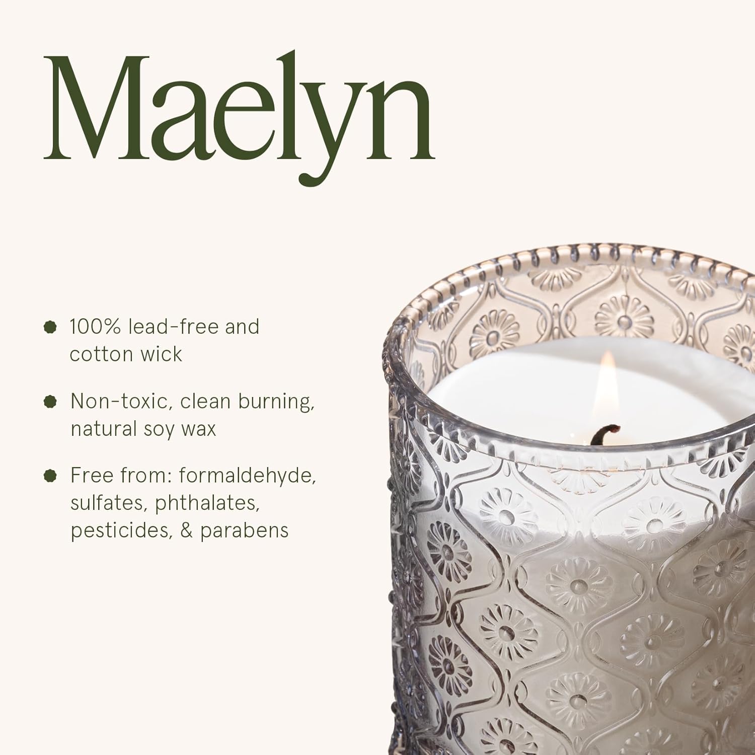 LA JOLIE MUSE 6 oz Linen Scented Candle 40 Hour Burn Time Gift - Image 6