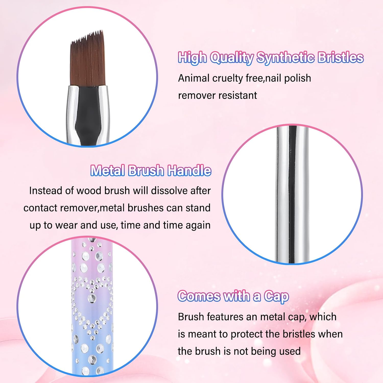 OPI 4oz Nail Polish Remover with 3 Acetone Resistant Brushes for Nail Art Cleanup - Image 3