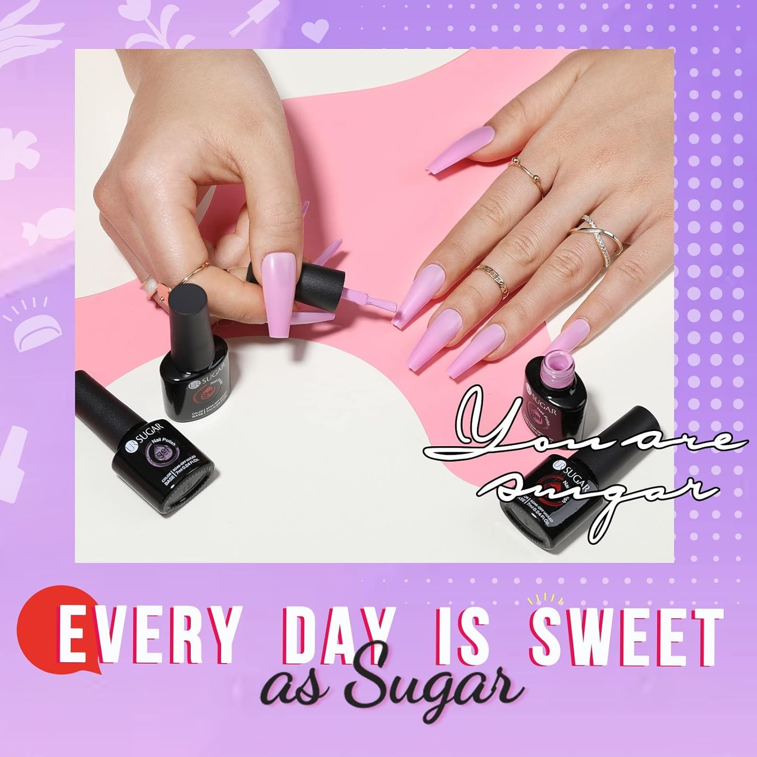 UR SUGAR 36 Color Glitter Gel Nail Polish Soak Off Kit for All Seasons - Image 7