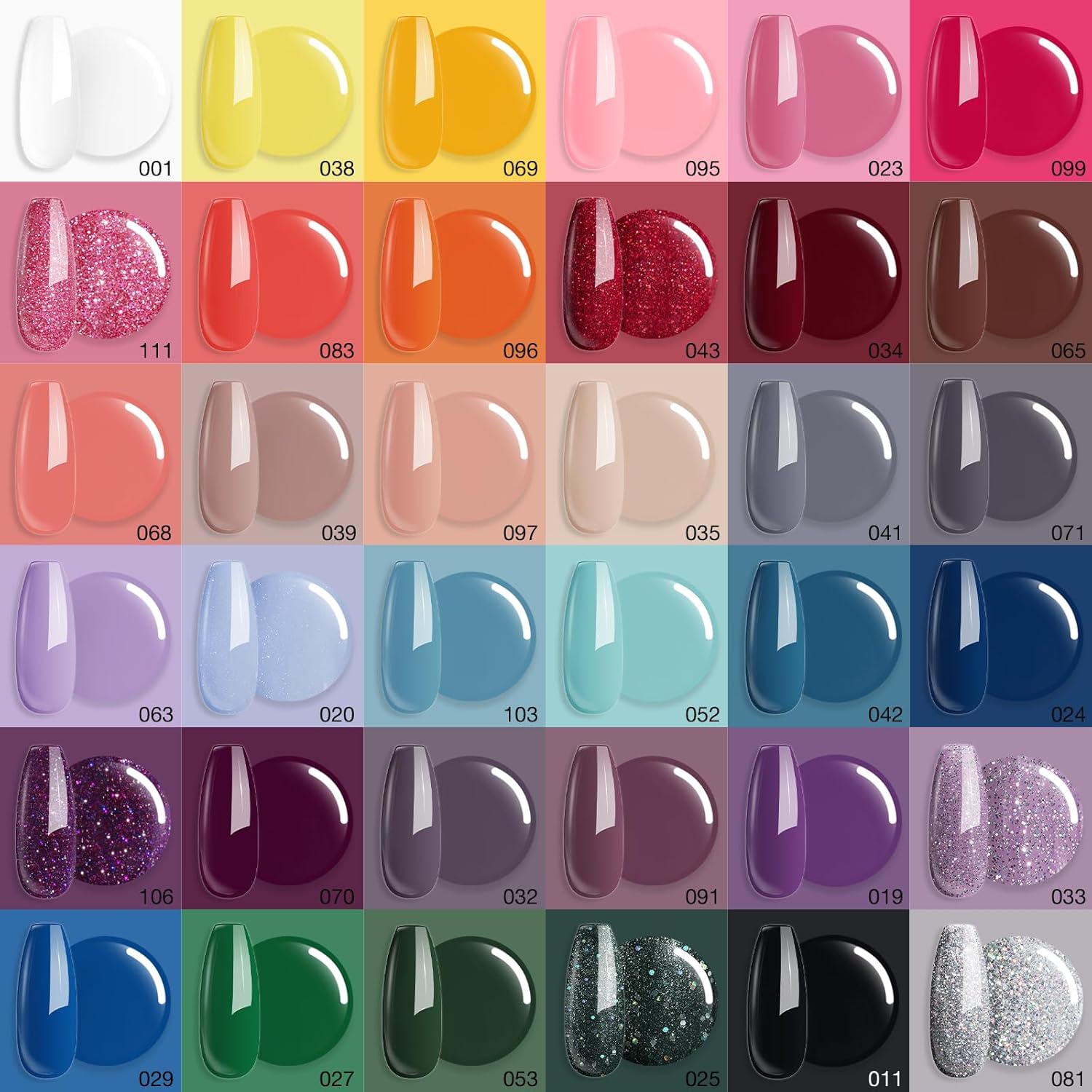 AZUREBEAUTY 170 Piece Dip Powder Nail Kit 36 Color Set with Removal Accessories - Image 5