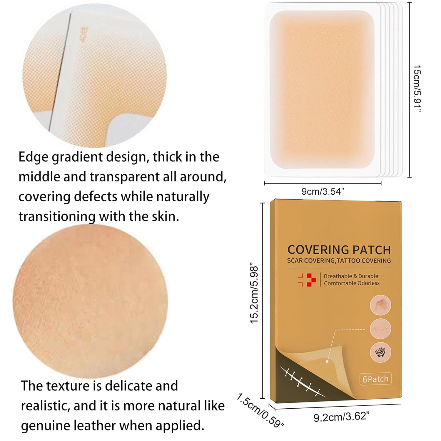 Ultra Thin Waterproof Tattoo Cover Up Tape - Breathable Skin Concealer Patch for Scars - Image 3