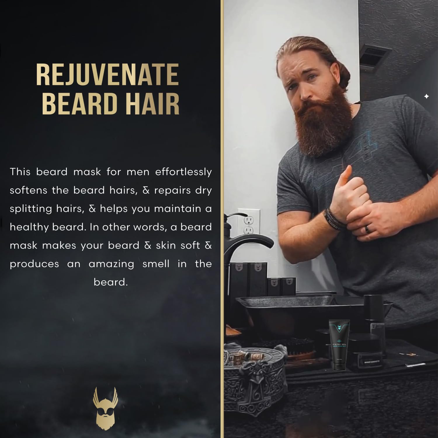 Viking Sea Mineral Beard Conditioner for Men - 5.29 oz - Nourishes and Promotes Beard Health - Image 5
