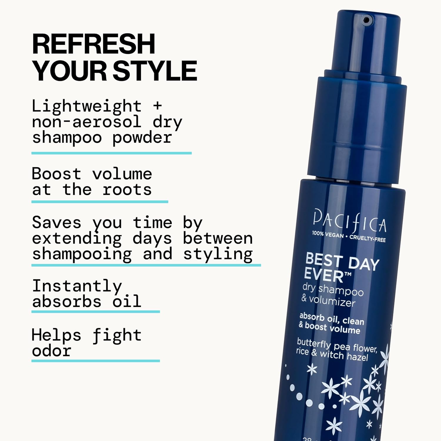 Pacifica Dry Shampoo Powder 3 oz - Waterless Volumizer for All Hair Types - Image 4