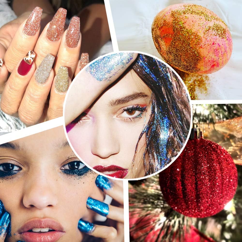 36 Vibrant Extra Fine Glitter Color Set for Nail Art, Makeup, and Crafts - Image 6