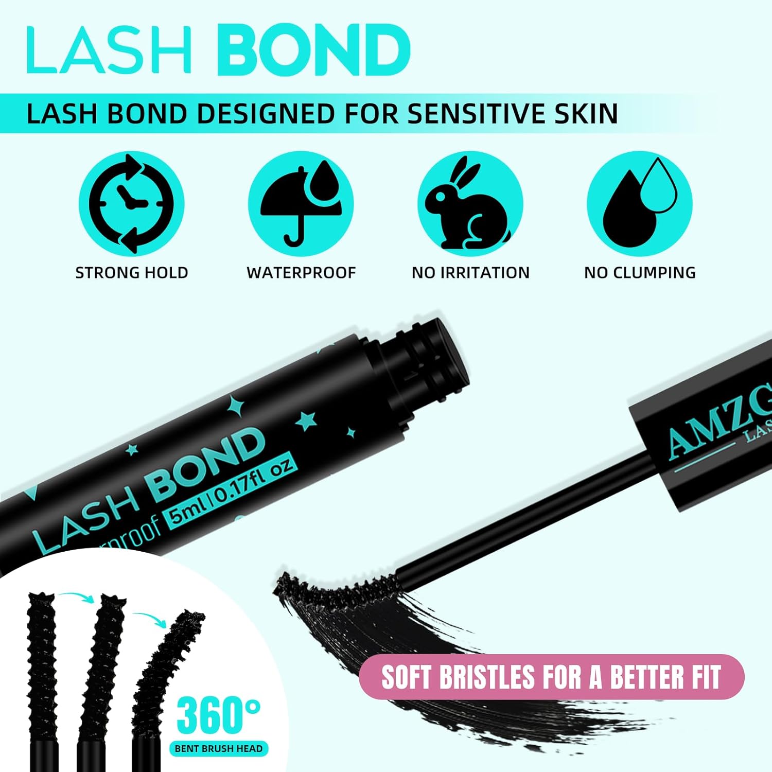 Lash Bond and Remover 15ml Set for Cluster Lashes, Fast Acting Formula - Image 3