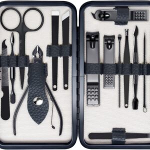 FIXBODY Nail Clippers for Men, Nail Grooming Kit, Manicure Kit Gift for Men, Nail Clippers Set for Women, Fingernail Clippers and Toenail Clippers