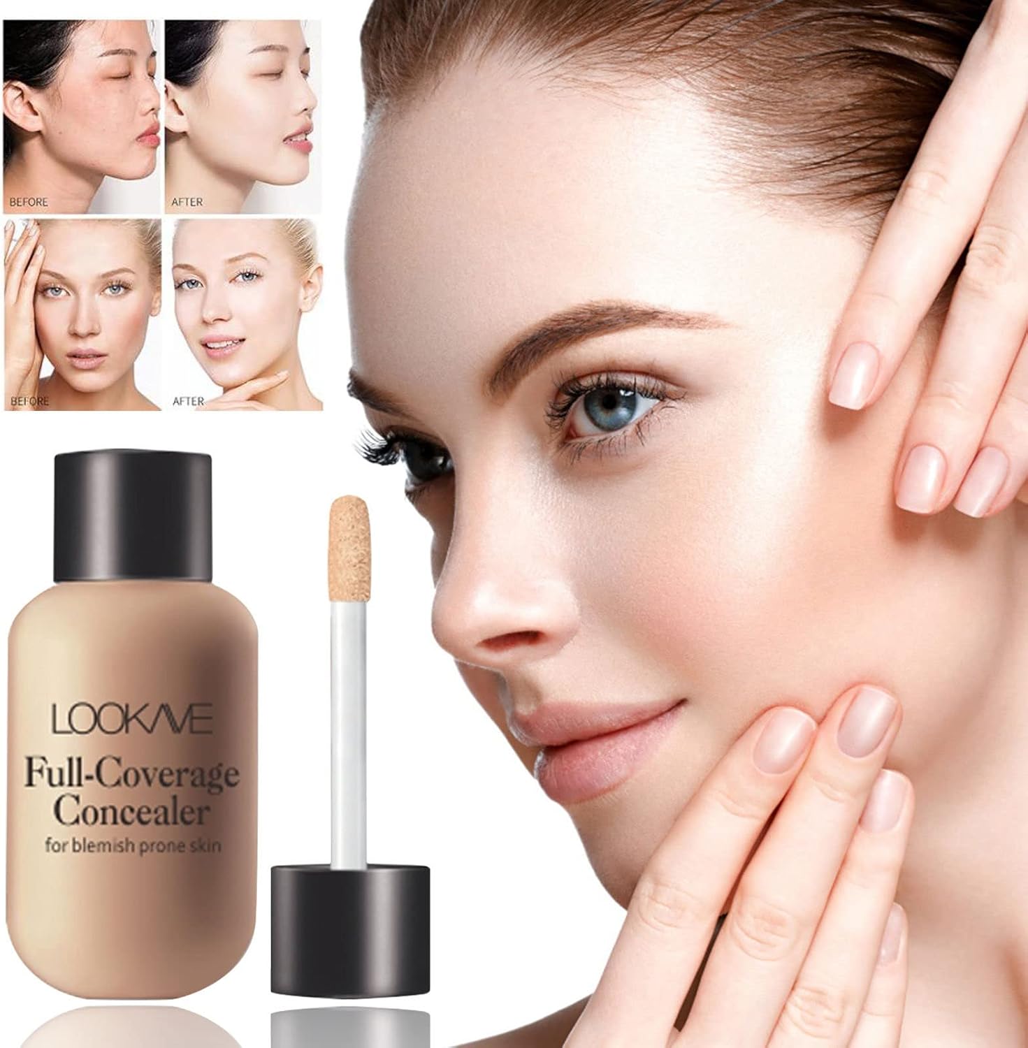 VESNIBA Baby Moisturizing Liquid Concealer Foundation Natural Finish Small Size - Image 2