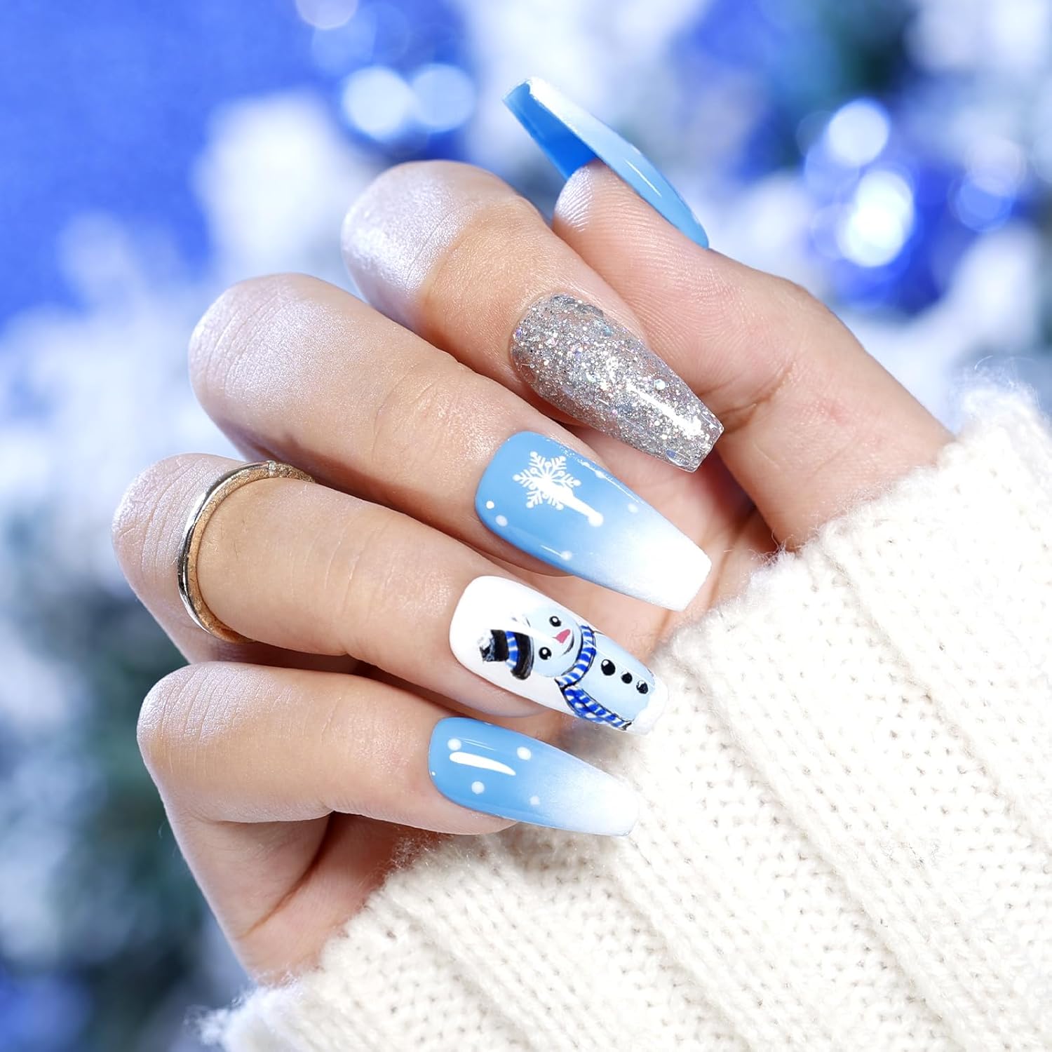 GELLEN 6-Color Blue Gel Nail Polish Set, UV Glossy Soak Off for Women and Girls - Image 5