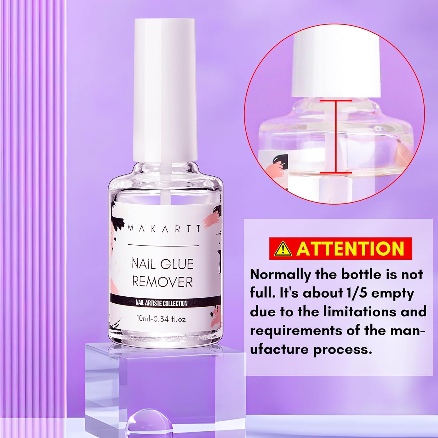 Makartt 10ML Acetone-Free Nail Glue Remover for Press on and Acrylic Nails - Image 4