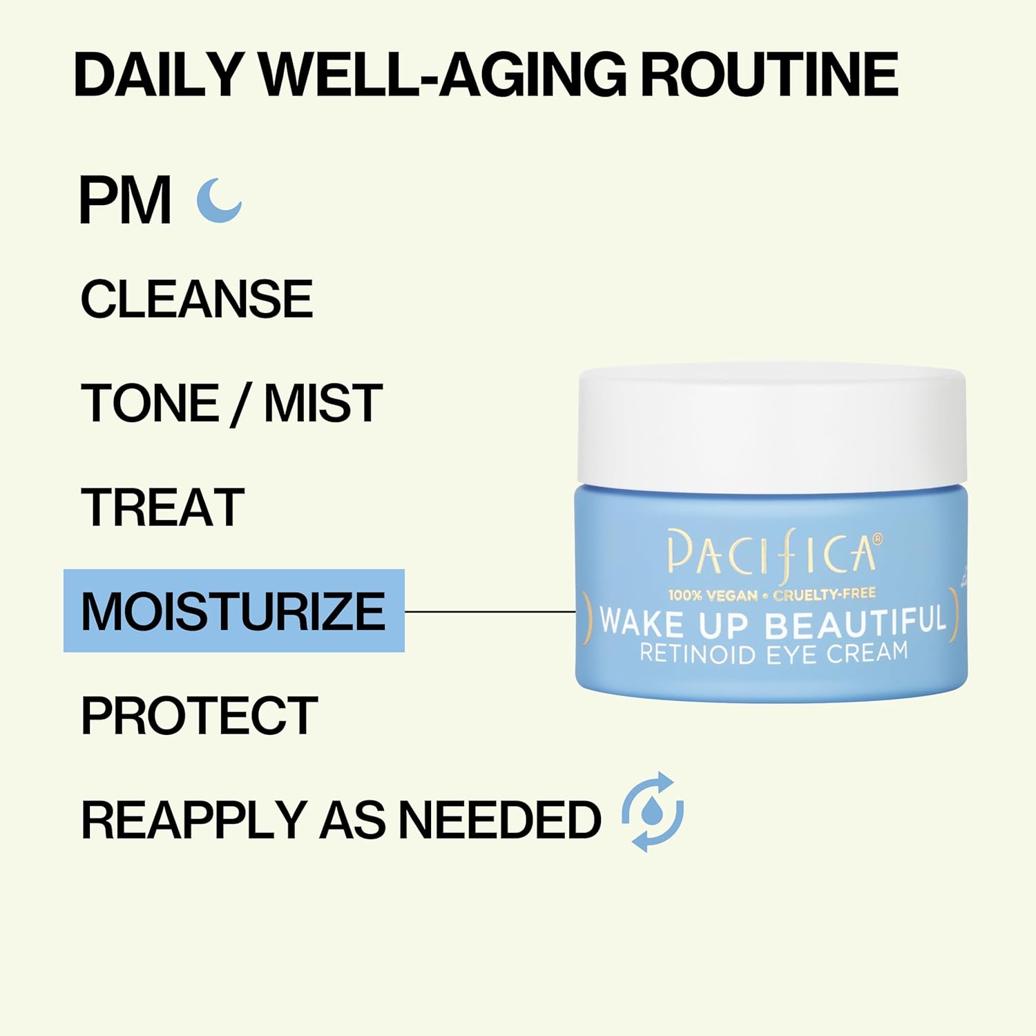 Pacifica Wake Up Beautiful 0.5 oz Retinoid Eye Cream for Fine Lines, Puffiness & Dark Circles - Image 8
