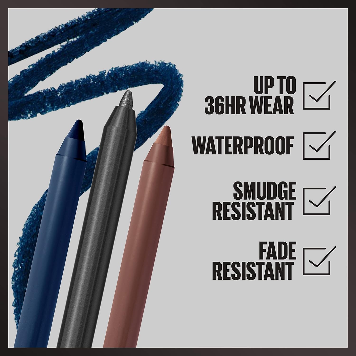 Maybelline Tattoo Studio Navy Bling Waterproof Eyeliner Pencil 36 Hour Wear 1 Count - Image 6