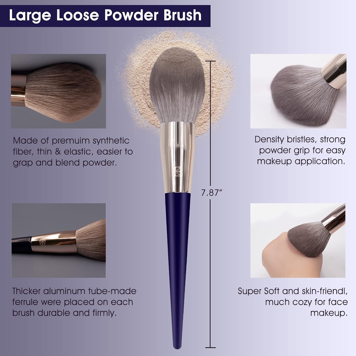 MODUSKYE 9-in-1 Makeup Brush Kit with Ultra Soft Foundation and Eyeshadow Brushes - Set - Image 2