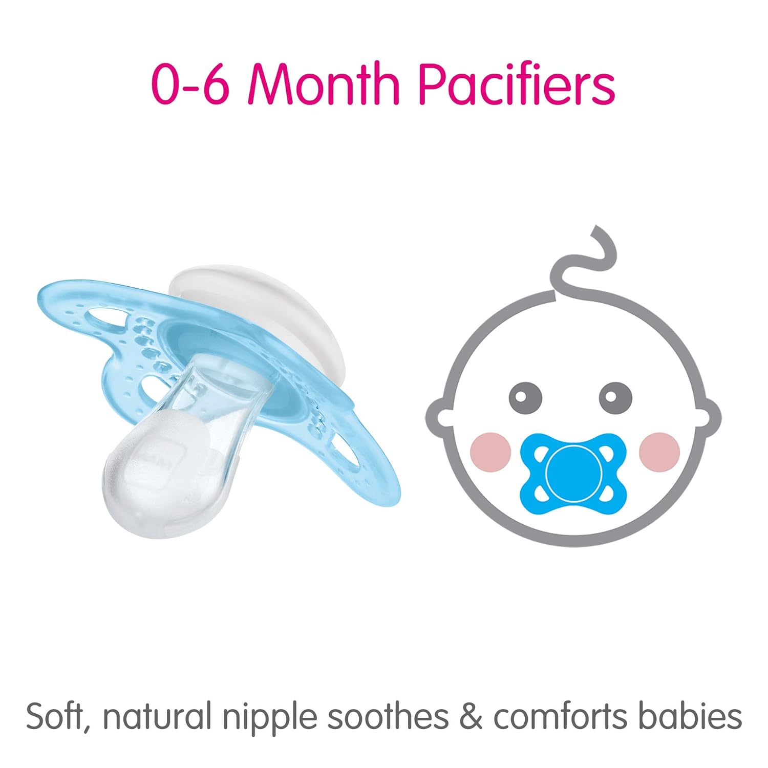 MAM Newborn Essentials 9-Piece Matte Baby Pacifier Gift Set for Oral Health - Image 6
