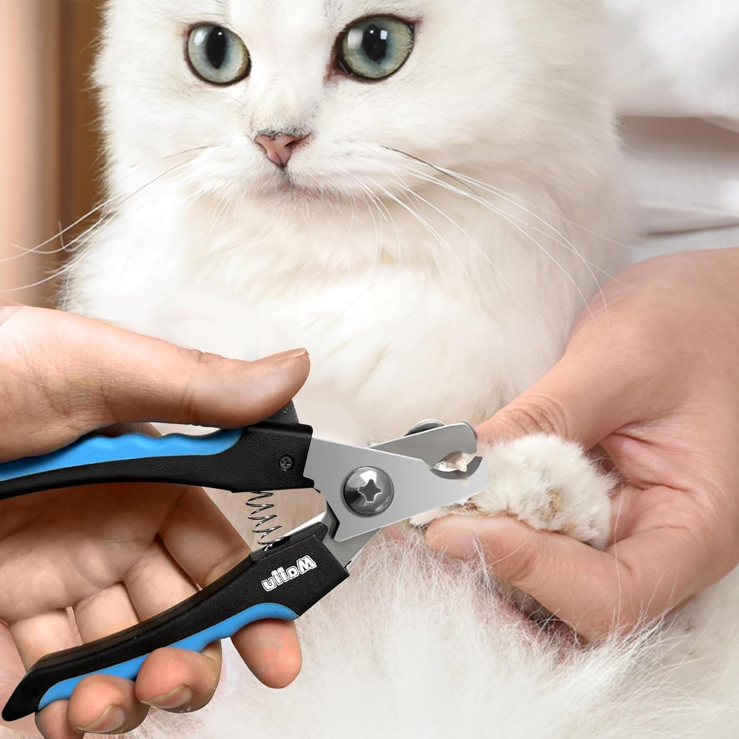 Dog & Cat Nail Clippers, Pet Nail Clipper and Trimmer with Safety Guard to Prevent Over Cutting, Grooming Razor Sharp Blades with Nail File for Small, Medium, Large Breeds, S Black Blue - Image 7