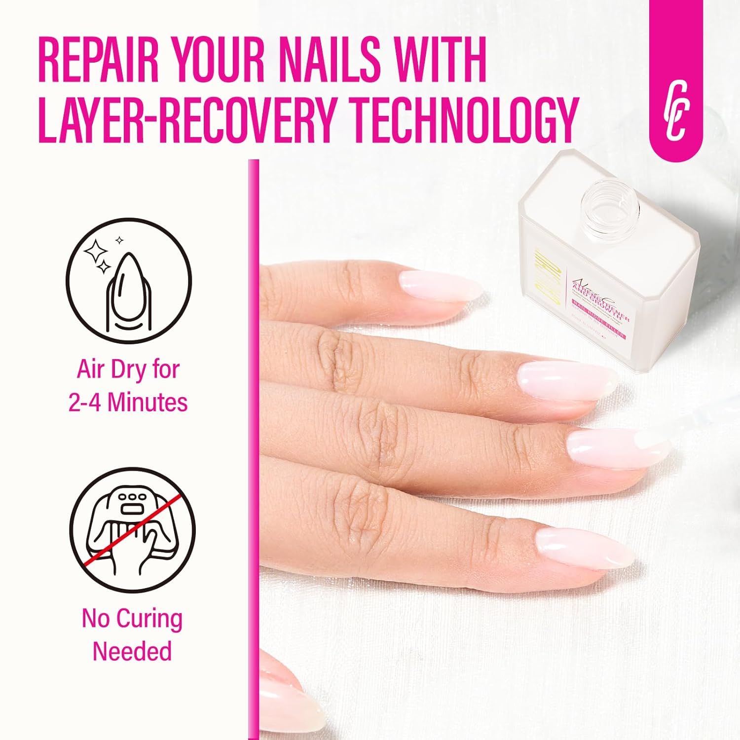 CHUCHU 15ML Milky White Nail Strengthener Hardener for Growth and Ridge Filling - Image 6