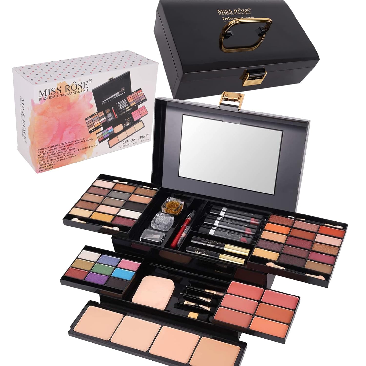 58 Color Professional Makeup Kit Gift Set for Women & Girls Beginners Eyeshadow Blush Lipstick - Image 7