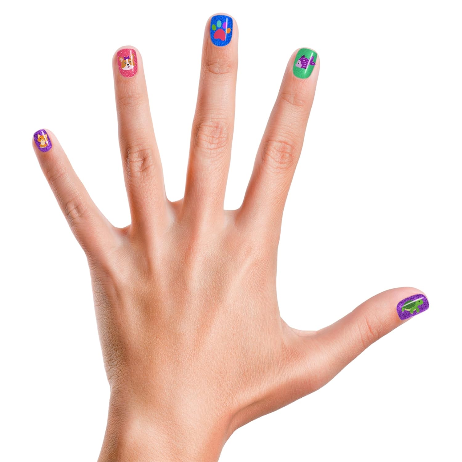 Piggy Paint Non-Toxic Girls Nail Polish Set 4 Colors with Nail Art Vegan Safe - Image 3